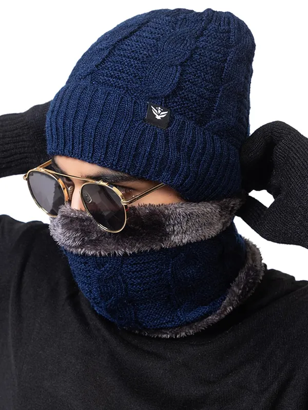 Woolen_Beanie_Cap_And_Neck_Warmer_Set_With_Fur_Lining