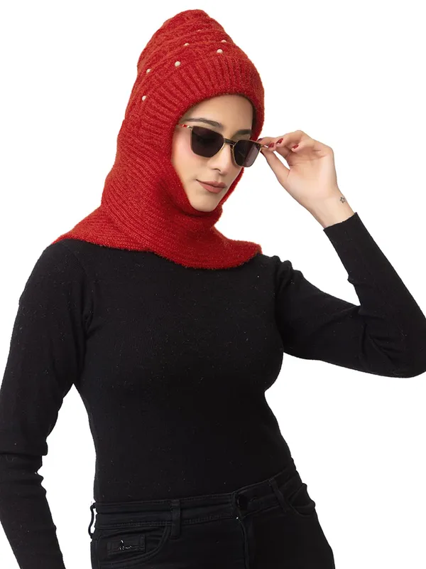 Women_S_Knitted_Beanie_Cap_With_Attached_Scarf