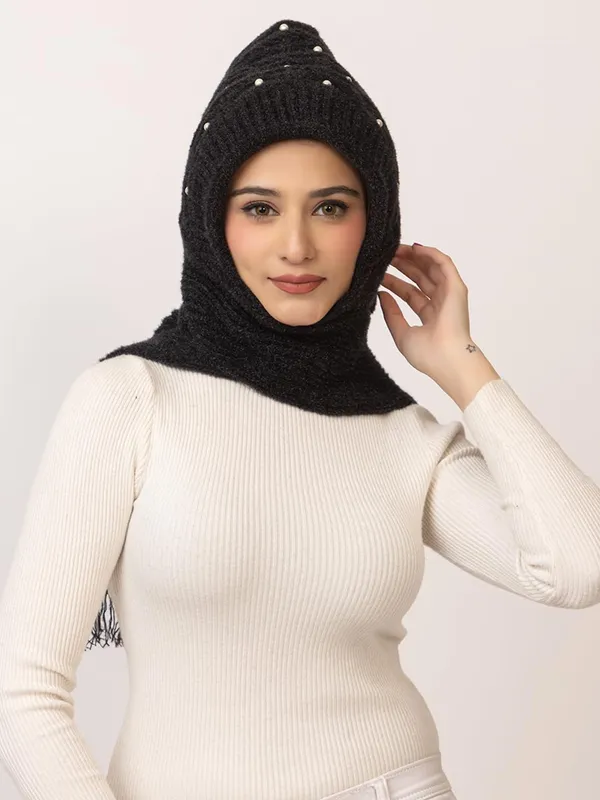 Women_S_Knitted_Beanie_Cap_With_Attached_Scarf