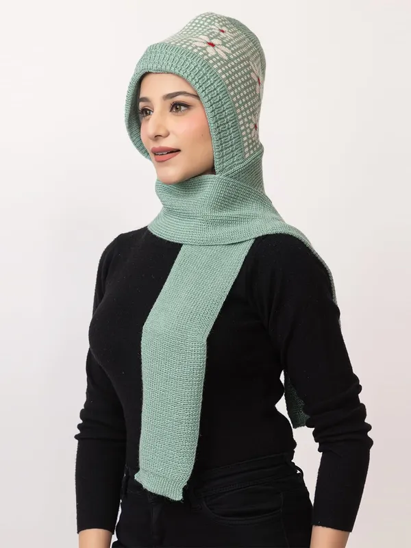 Women_S_Knitted_Beanie_Cap_With_Attached_Scarf