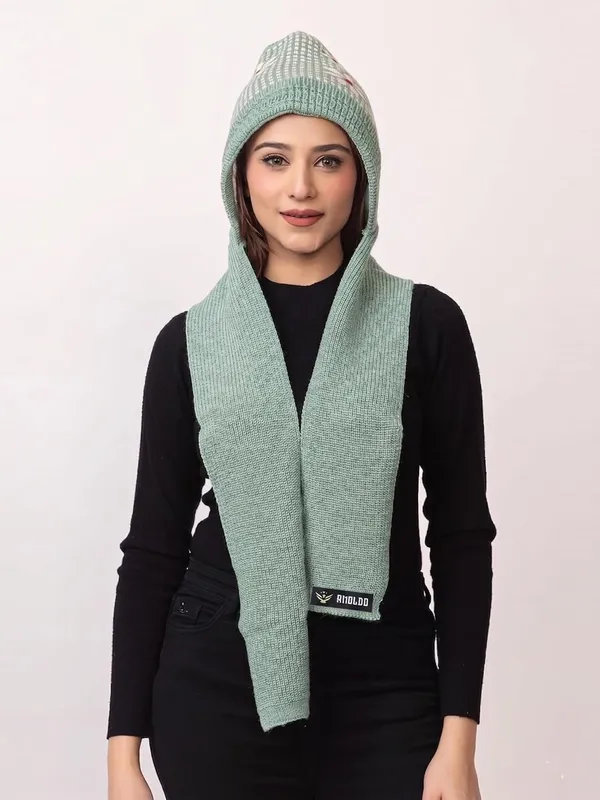 Women_S_Knitted_Beanie_Cap_With_Attached_Scarf