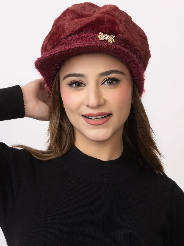 Women_S_Fur_Lined_Knitted_Beret