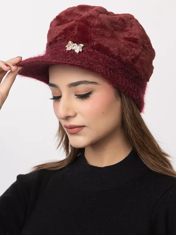 Women_S_Fur_Lined_Knitted_Beret