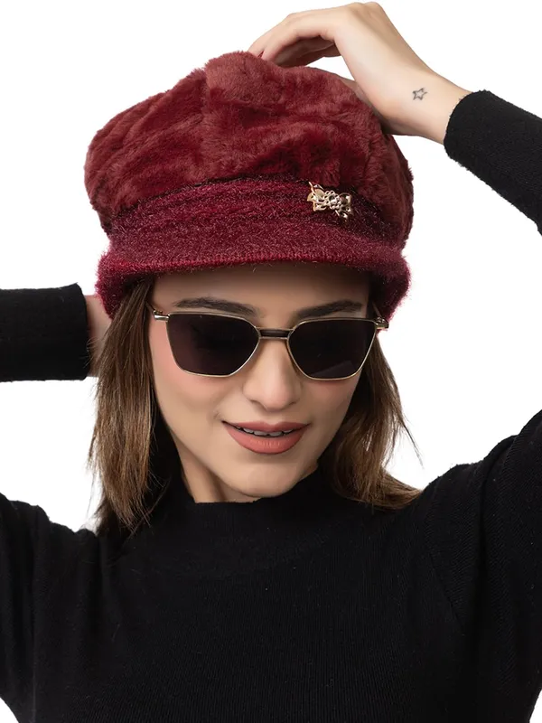Women_S_Fur_Lined_Knitted_Beret