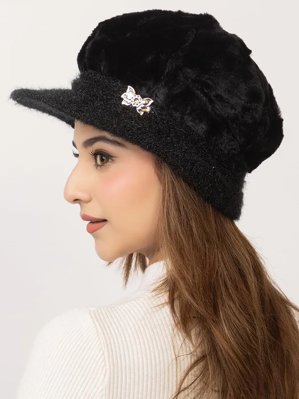Women_S_Fur_Lined_Knitted_Beret
