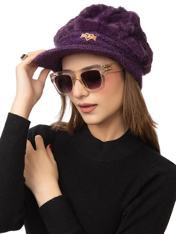 Women_S_Fur_Lined_Knitted_Beret