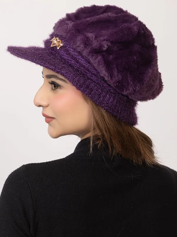 Women_S_Fur_Lined_Knitted_Beret