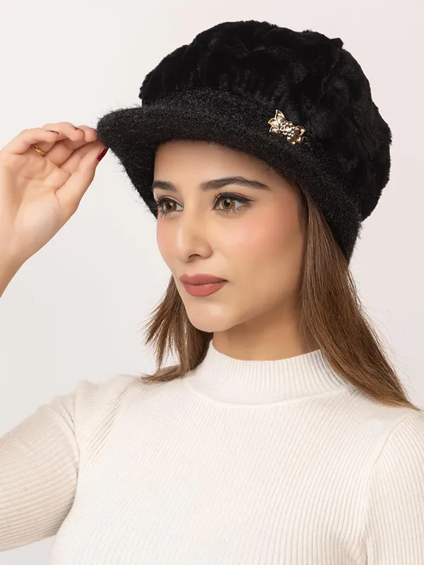 Women_S_Fur_Lined_Knitted_Beret