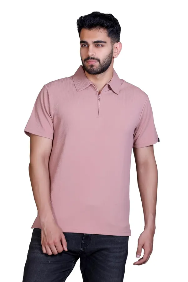 Men_S_Textured_Polo_T_Shirt_With_Zipper_Placket