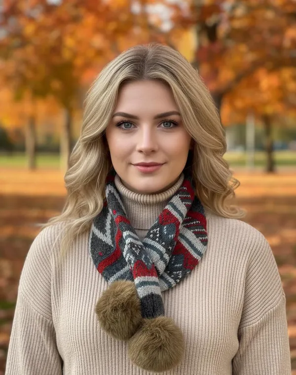 Knitted_Woolen_Muffler_With_Pom_Poms