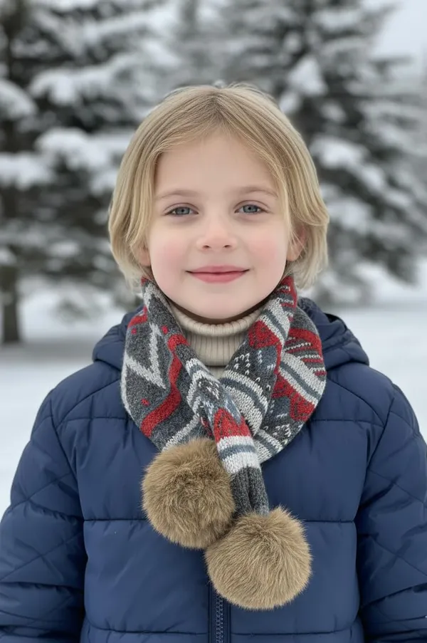 Kids_Winter_Pom_Pom_Muffler