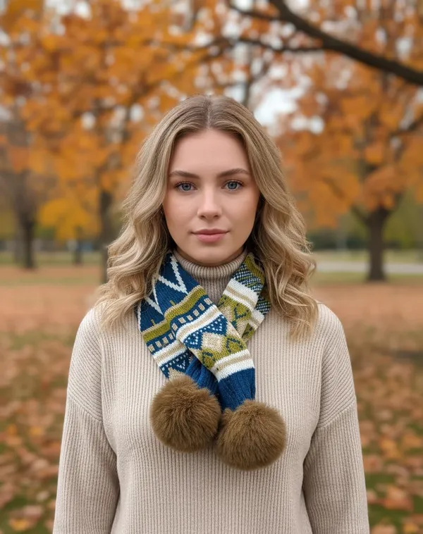 Knitted_Woolen_Muffler_With_Pom_Poms