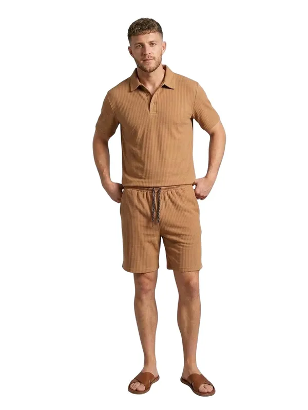 Men_S_Textured_Co_Ord_Set_Shirt_And_Shorts
