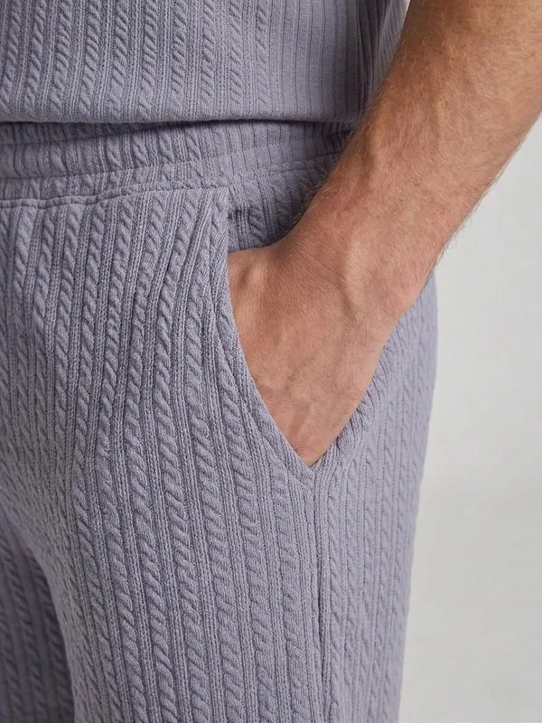 Men_S_Textured_Co_Ord_Set_With_Button_Down_Shirt_And_Drawstring_Shorts