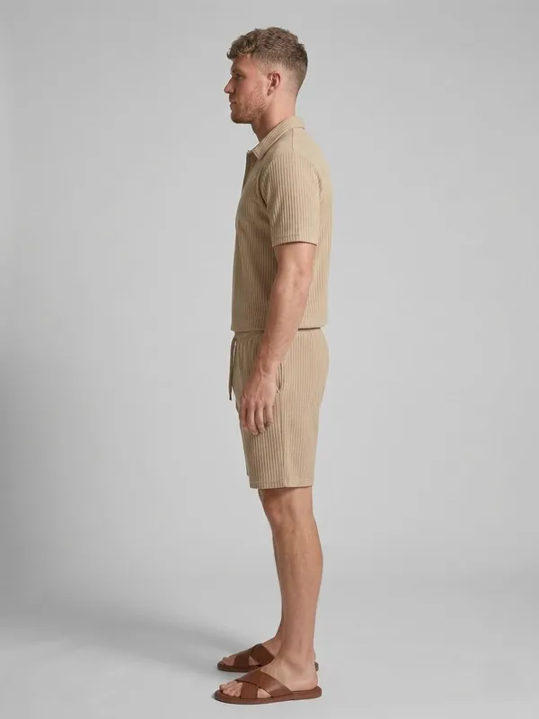 Men_S_Textured_Co_Ord_Set_Shirt_And_Shorts