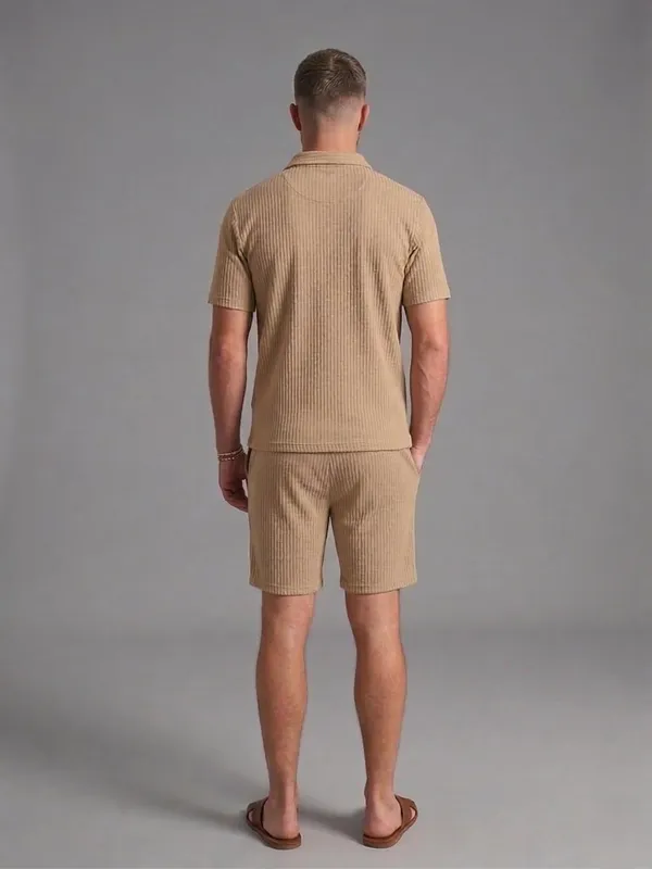 Men_S_Textured_Co_Ord_Set_Shirt_And_Shorts