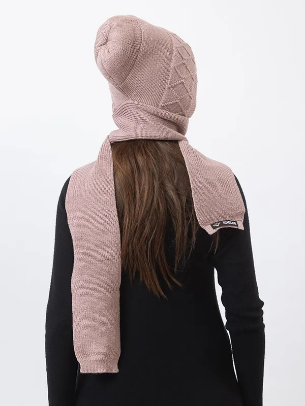 Women_S_Wool_Beanie_With_Attached_Scarf