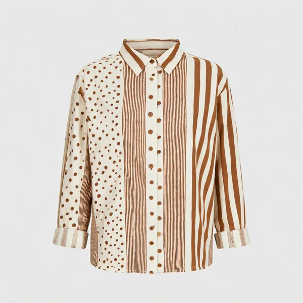 Mocha_Polka_Linen_Blend_Shirt
