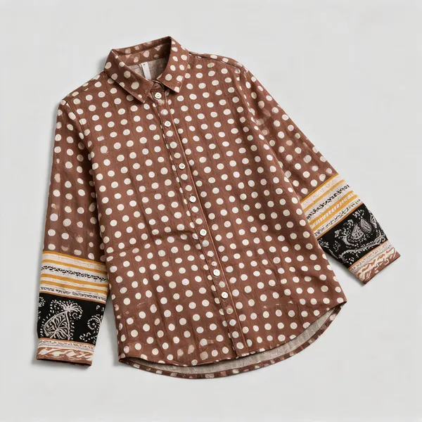 Mocha_Polka_Linen_Blend_Shirt