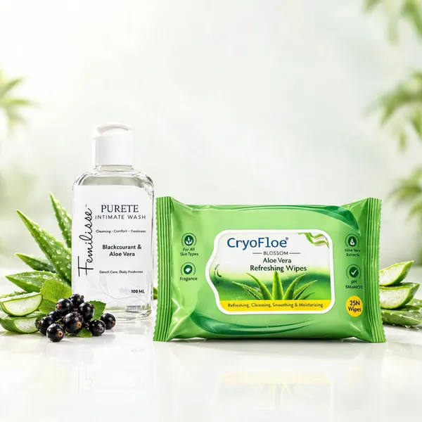 Purete_Intime_Wash_100ml_+_Aloevera_Referecing_wipes_-_Pack_of_2