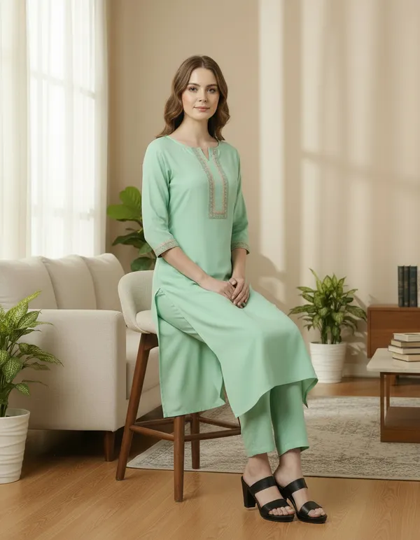 Chokhi_Bandhni_Rayon_Straight_Kurta_With_Palazzo