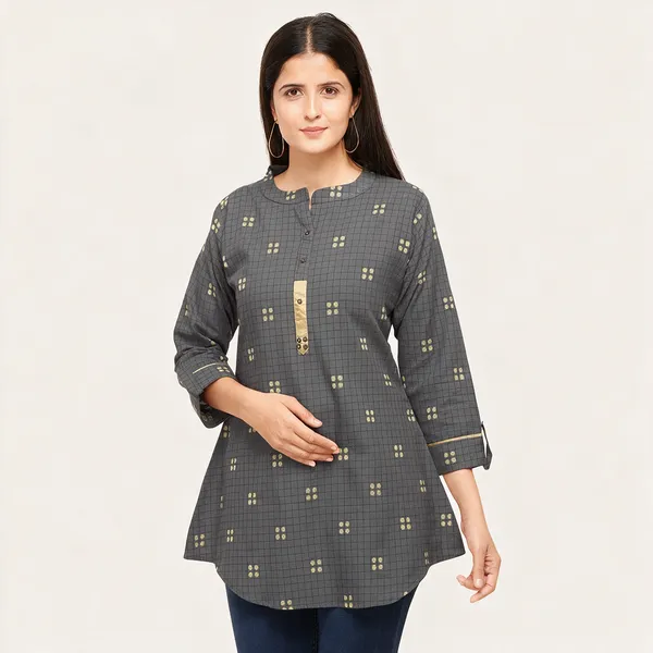 Grey_Rayon_Tunics_For_Women