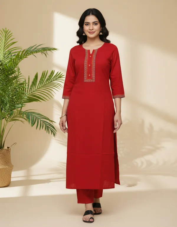 Chokhi_Bandhni_Rayon_Straight_Kurta_With_Palazzo