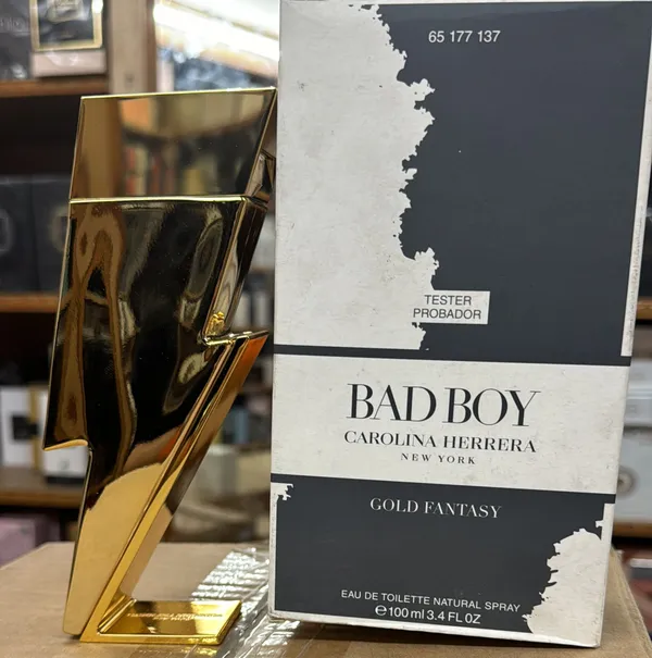 Tester_Carolina_Herrera_Bad_Boy_Gold_Fantasy_100ml_Edt