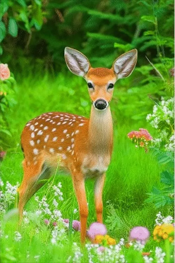 Nature_Deer_Print_Framed_Wall_Art