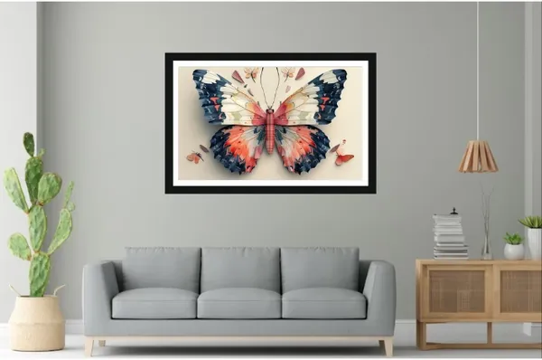 Framed_Butterfly_Illustration_Wall_Art