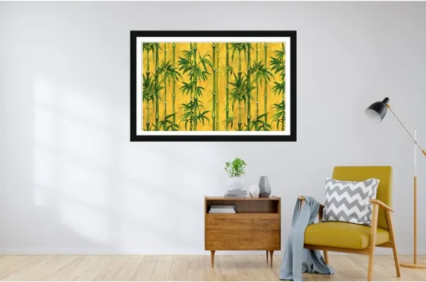 Framed_Green_Bamboo_Forest_Print_Wall_Art