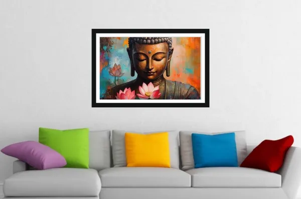Buddha_Lotus_Spiritual_Wall_Art_Frame
