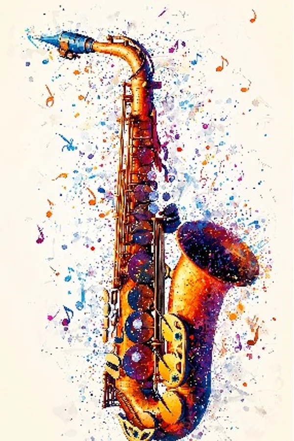 Framed_Abstract_Saxophone_Art_Print