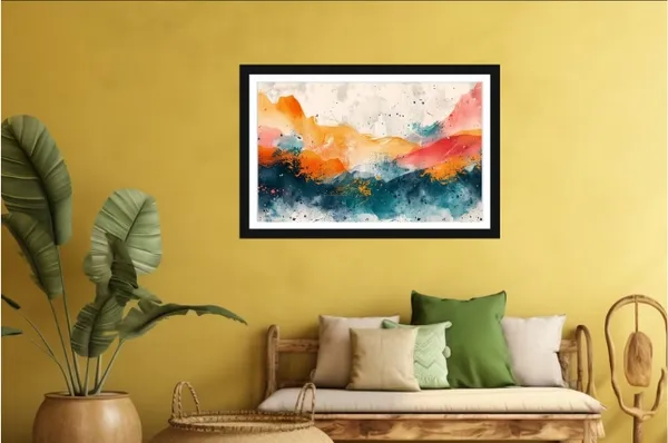 Black_Framed_Abstract_Multicolor_Wall_Art