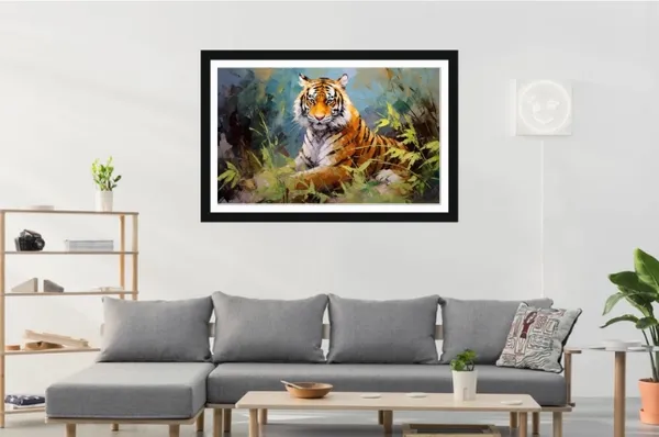 Framed_Contemporary_Tiger_Print_Wall_Art