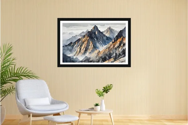 Framed_Watercolor_Mountain_Landscape_Wall_Art