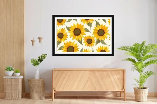 Framed_Botanical_Sunflower_Print_Wall_Art