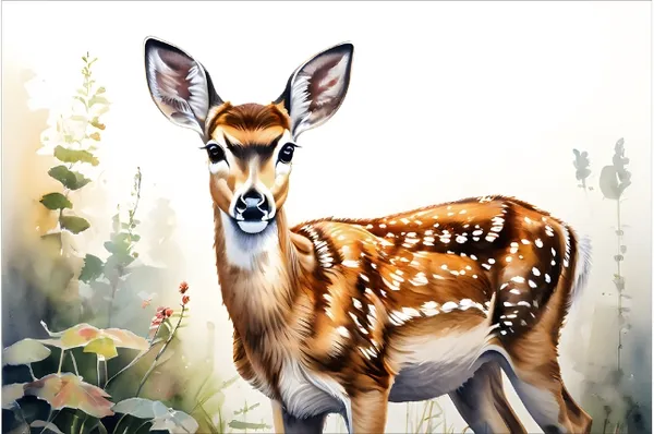 Black_Framed_Wildlife_Deer_Print_Wall_Art