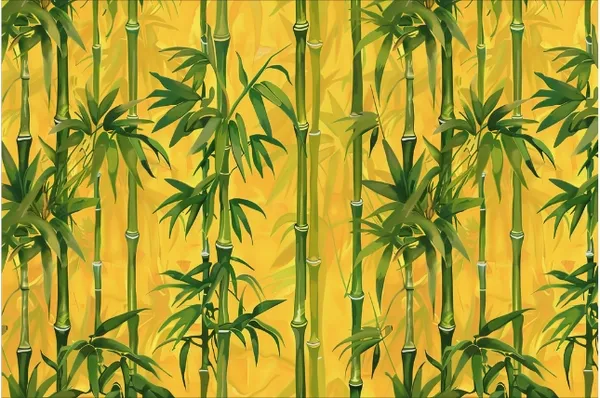Framed_Green_Bamboo_Forest_Print_Wall_Art