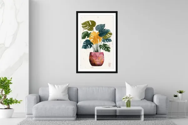 Framed_Botanical_Leaf_Print_Wall_Art
