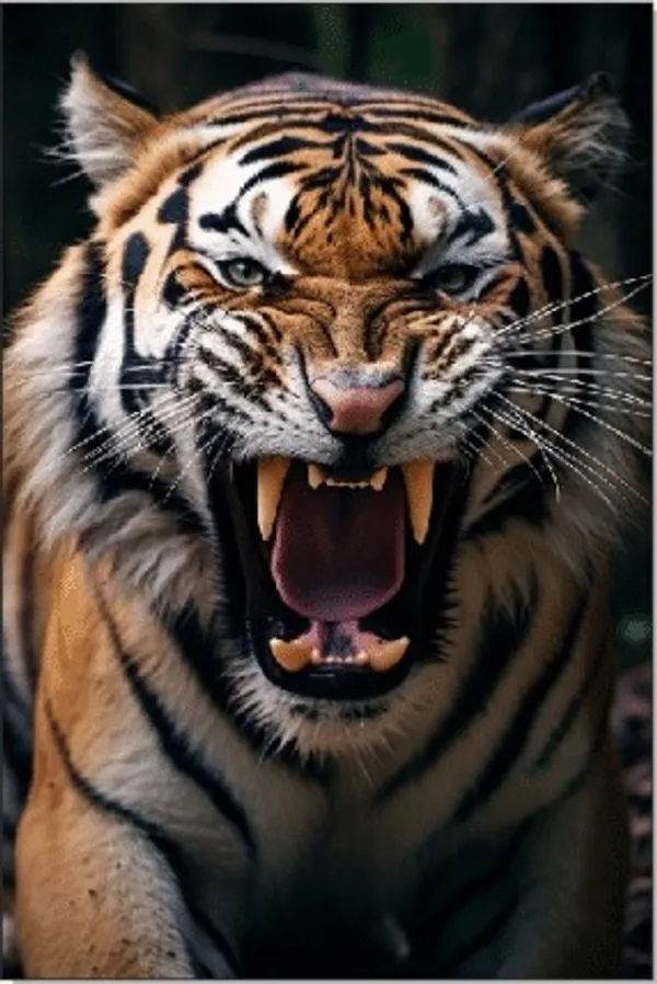 Black_Frame_Wildlife_Tiger_Print_Wall_Art
