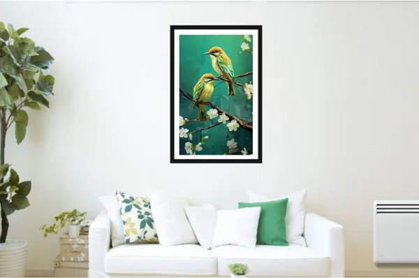 Framed_Nature_Bird_Floral_Wall_Art