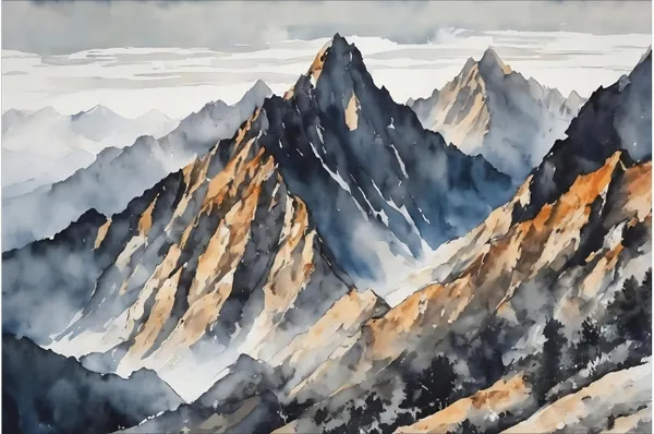 Framed_Watercolor_Mountain_Landscape_Wall_Art