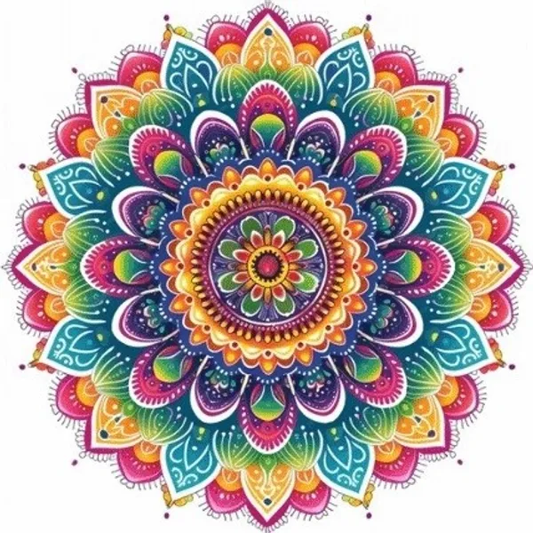 Multicolor_UV_Printed_Mandala_Wall_Art_Frame