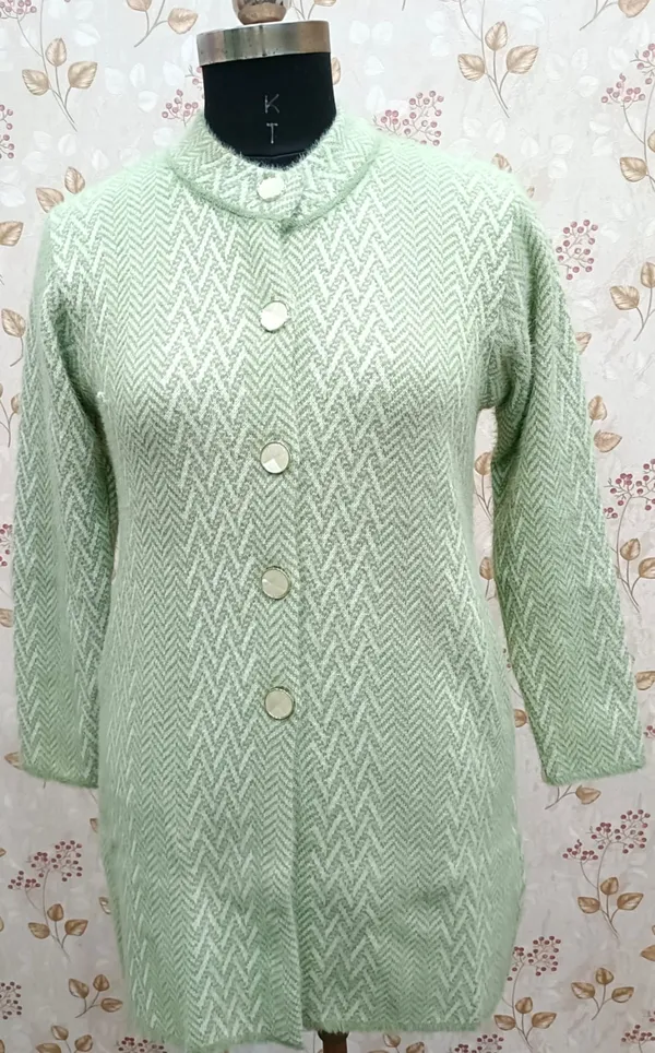 Green_Acrylic_Chevron_Pattern_Relaxed_Long_Coat_For_Women