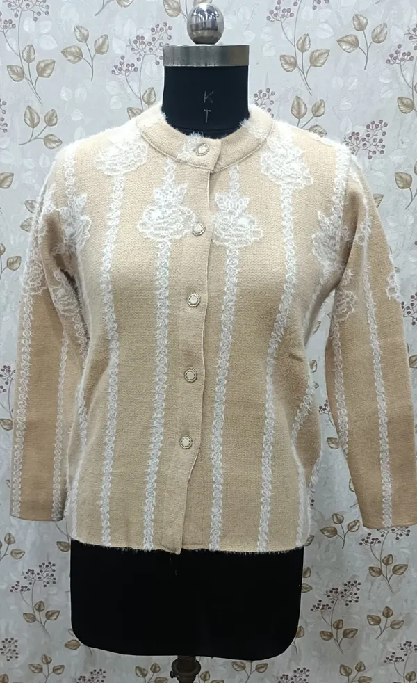 Skin_Acrylic_Floral_Stripe_Button_Front_Cardigan_For_Women