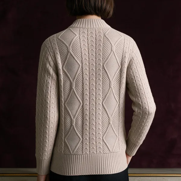 Skin_Acrylic_Cable_Knit_Button_Front_Cardigan_For_Women