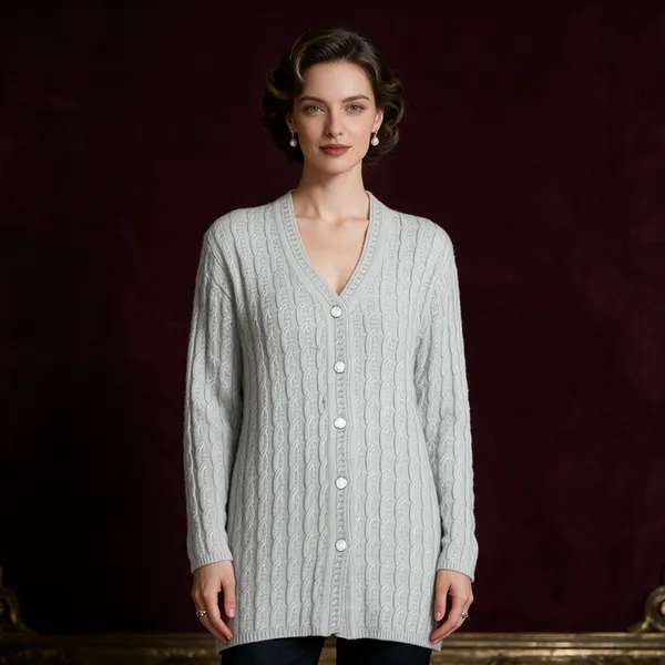Pearl_Acrylic_Cable_Knit_V_Neck_Cardigan_For_Women