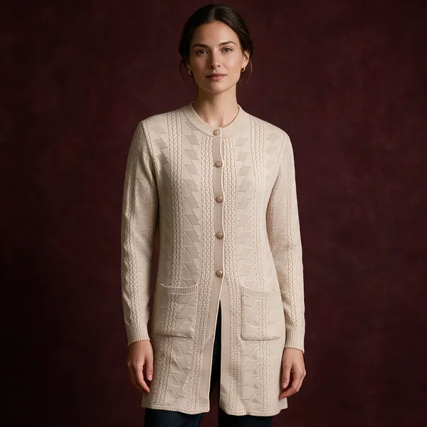 Grey_Acrylic_Relaxed_Long_Coat_For_Women