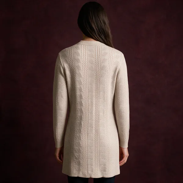Grey_Acrylic_Relaxed_Long_Coat_For_Women